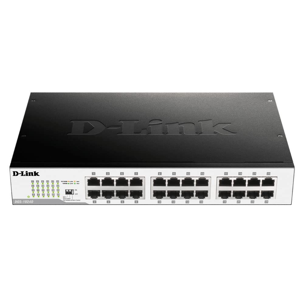 D-Link DGS-1024C 24-Port Gigabit Unmanaged Desktop/Rackmount Switch
